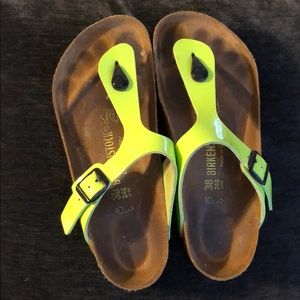 Lime Green Birkenstocks 71/2 - 8 US// 38 EU